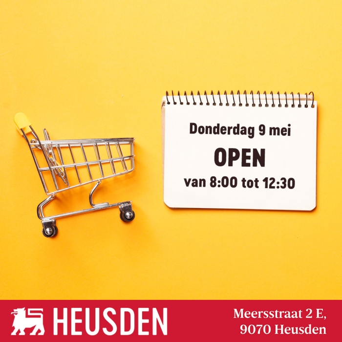 Donderdag 9 mei open!